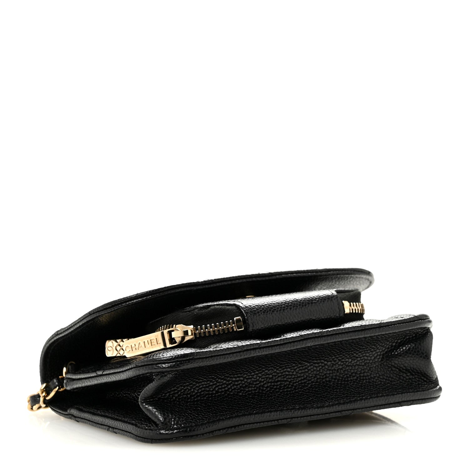 Chanel Caviar Quilted Business Affinity Clutch With Chain Black 4 of 13