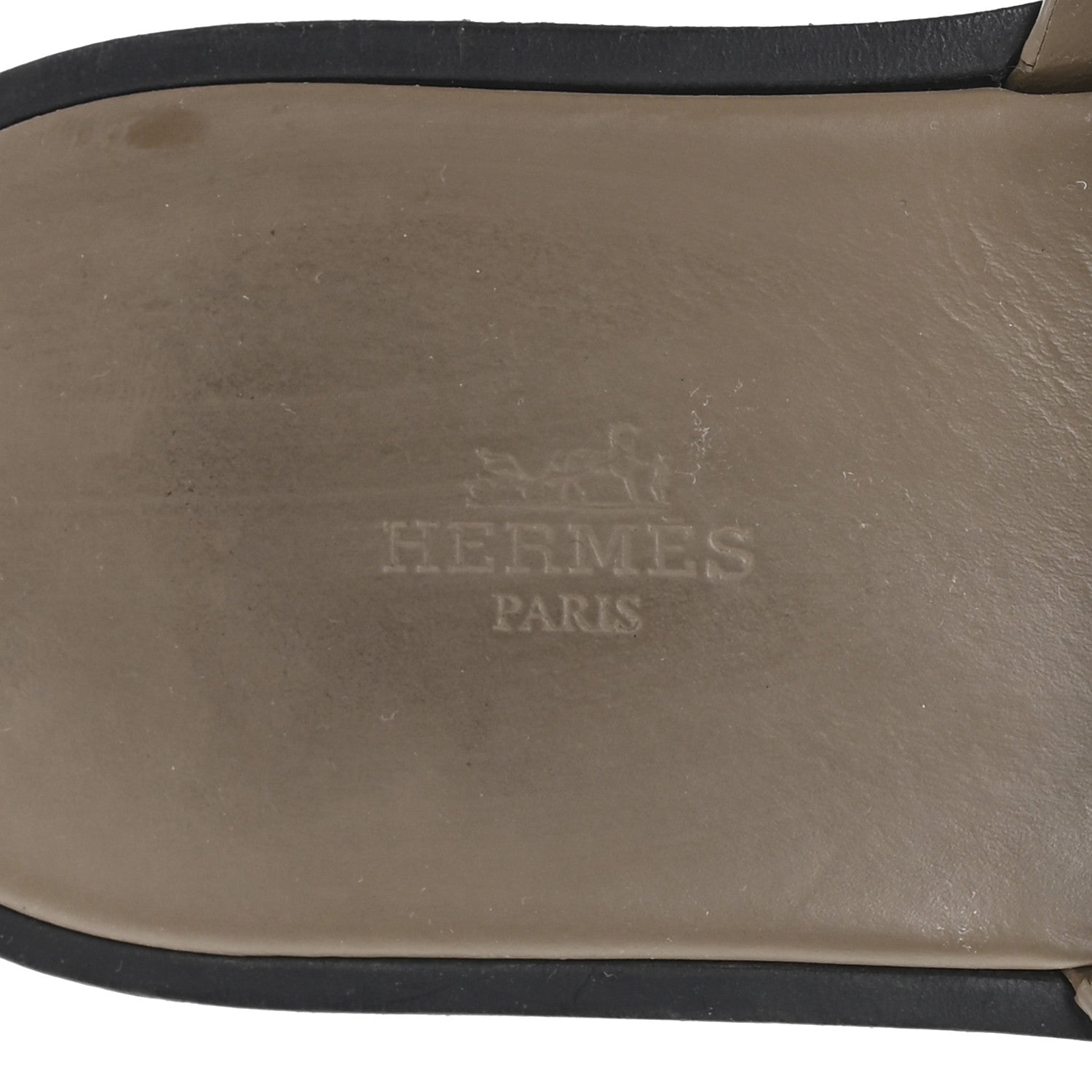Hermes Epsom Mens Izmir Sandals 42 Etoupe 8 of 9