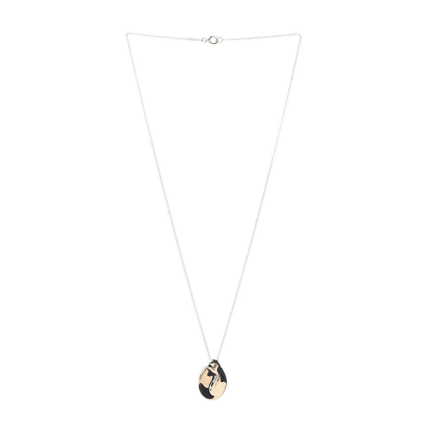 18K Yellow Gold 14.5mm Elsa Peretti Madonna Pendant Necklace