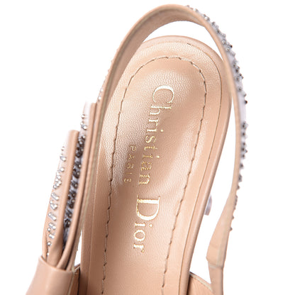 Christian Dior Lambskin Studded J'Adoir Slingback 65mm Pumps 36 Nude 6 of 9