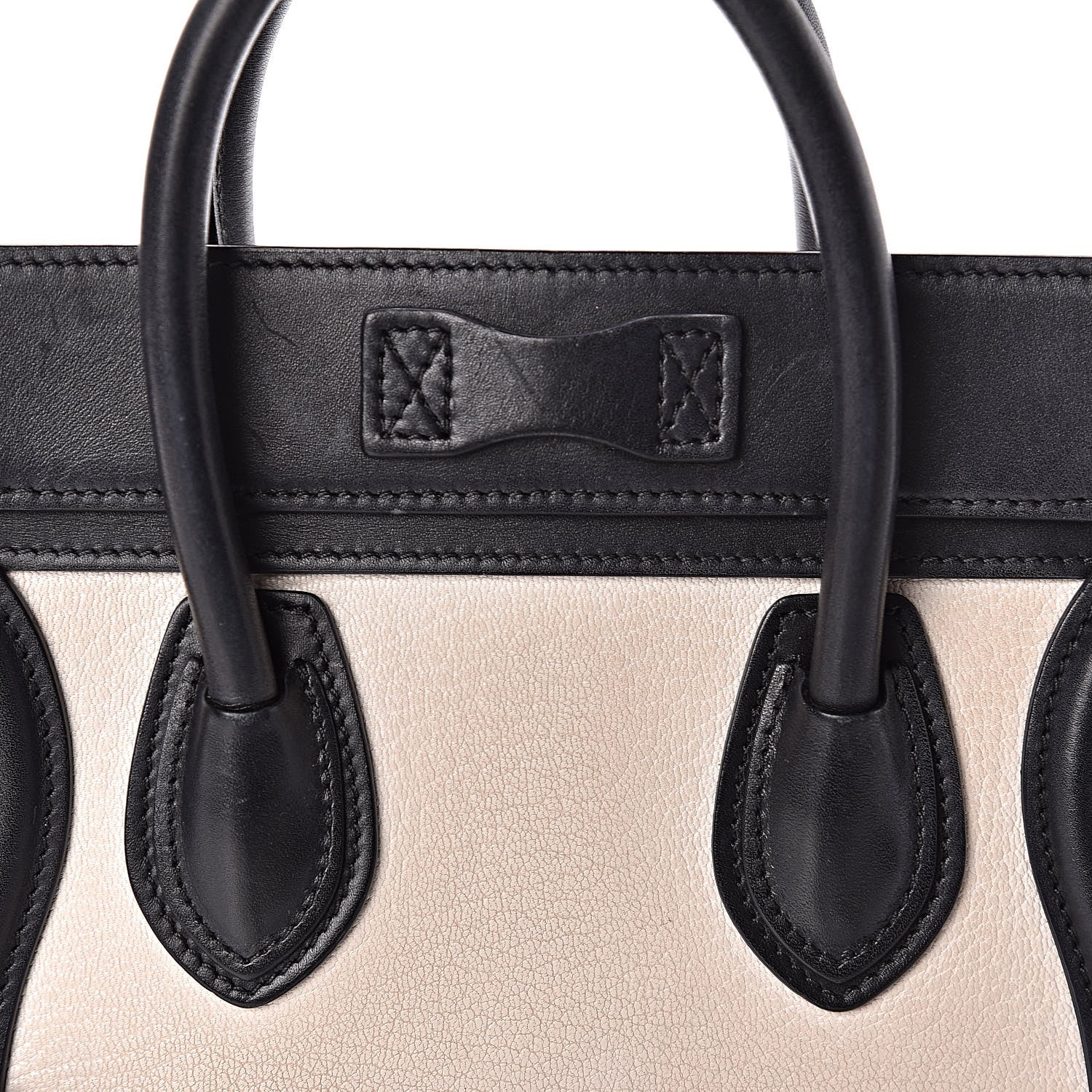 Celine Goatskin Smooth Calfskin Nano Tri-Color Luggage White 14 of 15