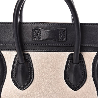 Celine Goatskin Smooth Calfskin Nano Tri-Color Luggage White 14 of 15