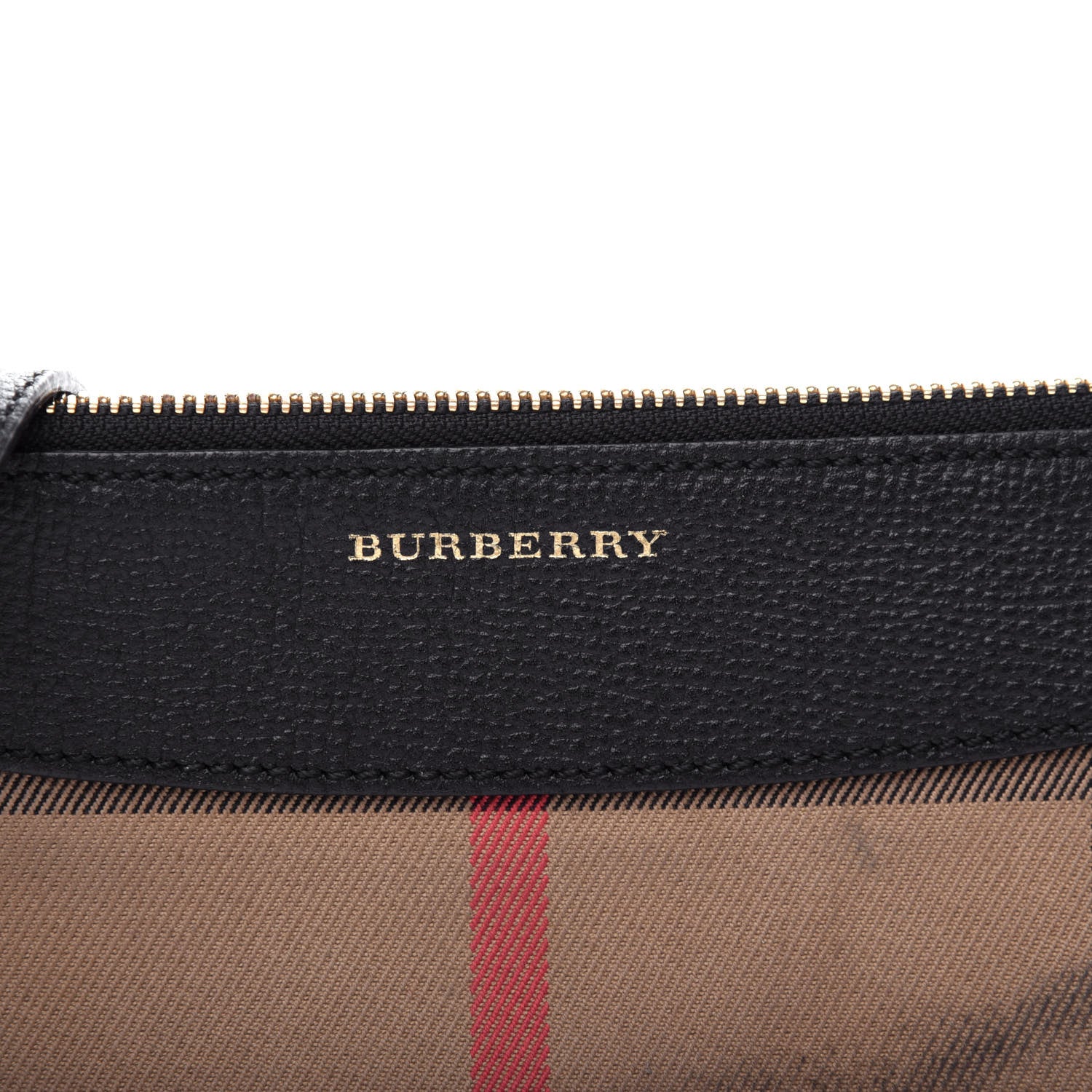 Burberry House Check Derby Peyton Crossbody Clutch Bag Black 9 of 9