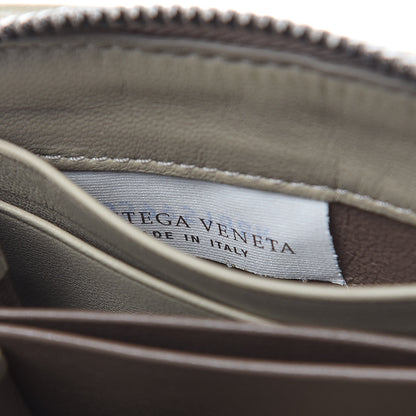 Bottega Veneta Nappa Intrecciato Zip Around Coin Purse Fume 7 of 12
