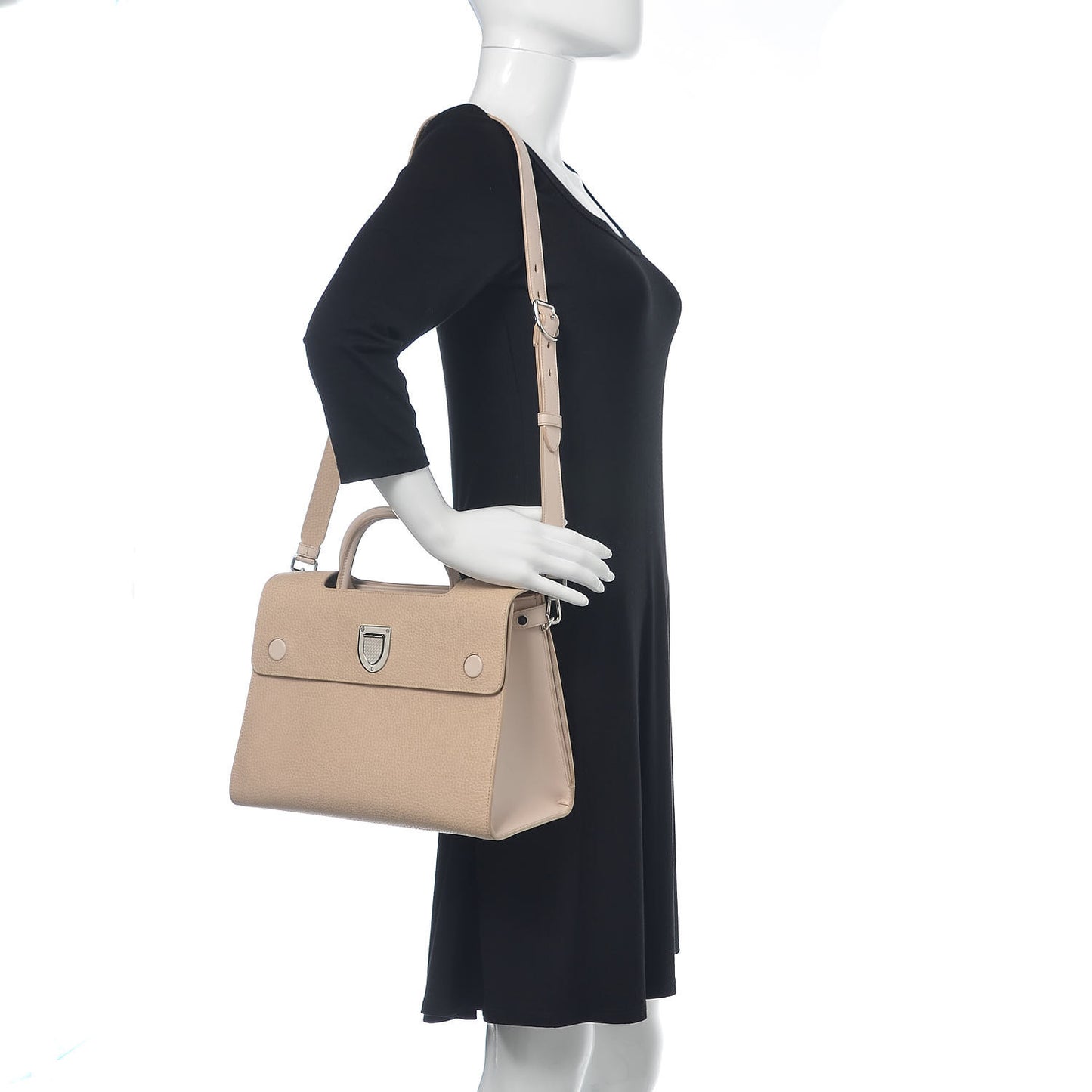 Bullcalf Medium Diorever Flap Beige