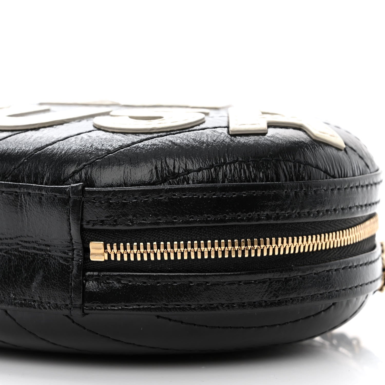 Chanel Lambskin Embroidered Chevron Quilted La Pausa Tassel Clutch Black 10 of 10