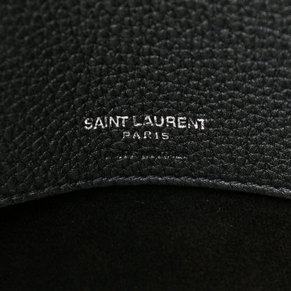 Saint Laurent Grained Calfskin Medium Souple Sac De Jour Black 6 of 12