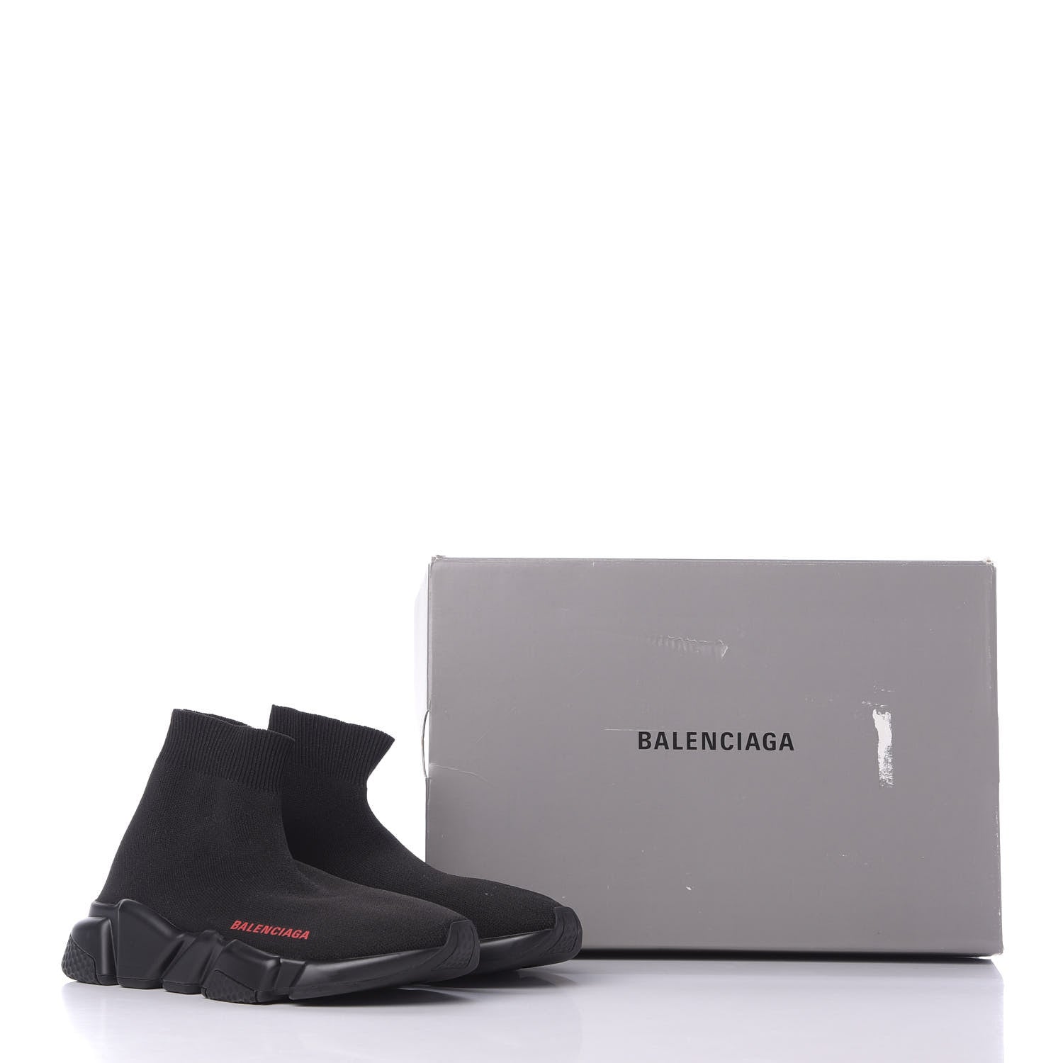 Balenciaga Neoprene Knit Womens Speed Sneakers 36 Black 10 of 10