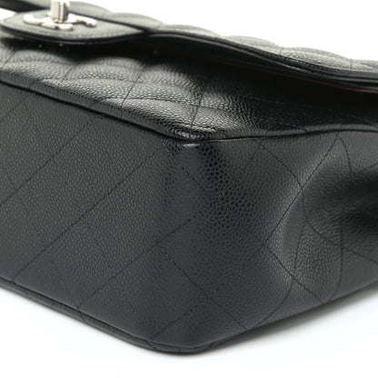 Chanel Caviar Quilted Jumbo Double Flap Black 10 of 13