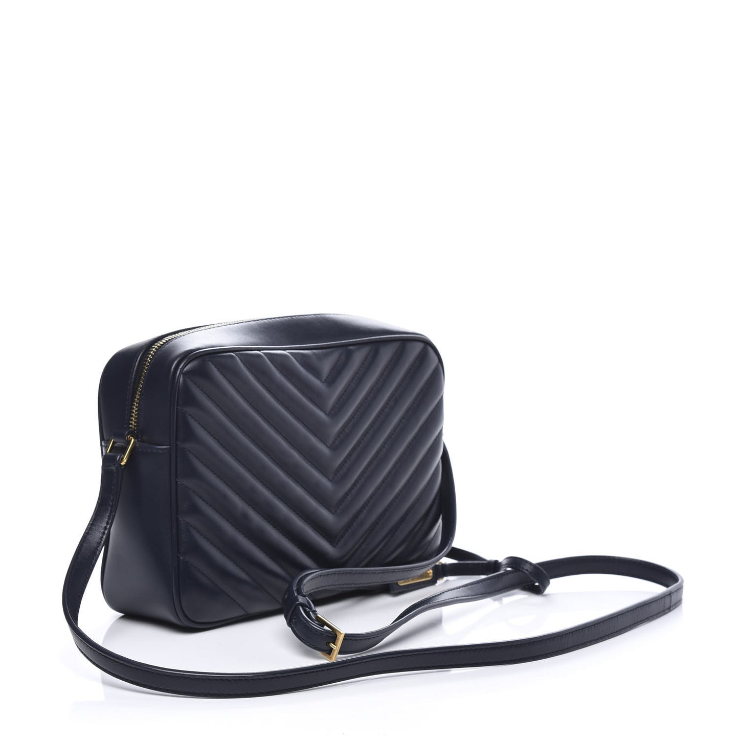 Calfskin Matelasse Monogram Lou Camera Bag Navy