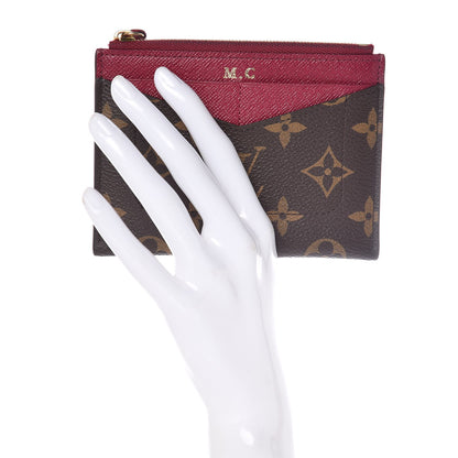 Louis Vuitton Monogram Zipped Card Holder Fuchsia 2 of 9