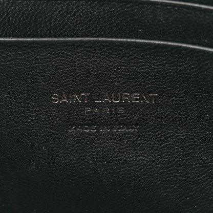 Saint Laurent Grain De Poudre Matelasse Monochrome Monogram Mini Lou Camera Bag Black 6 of 11