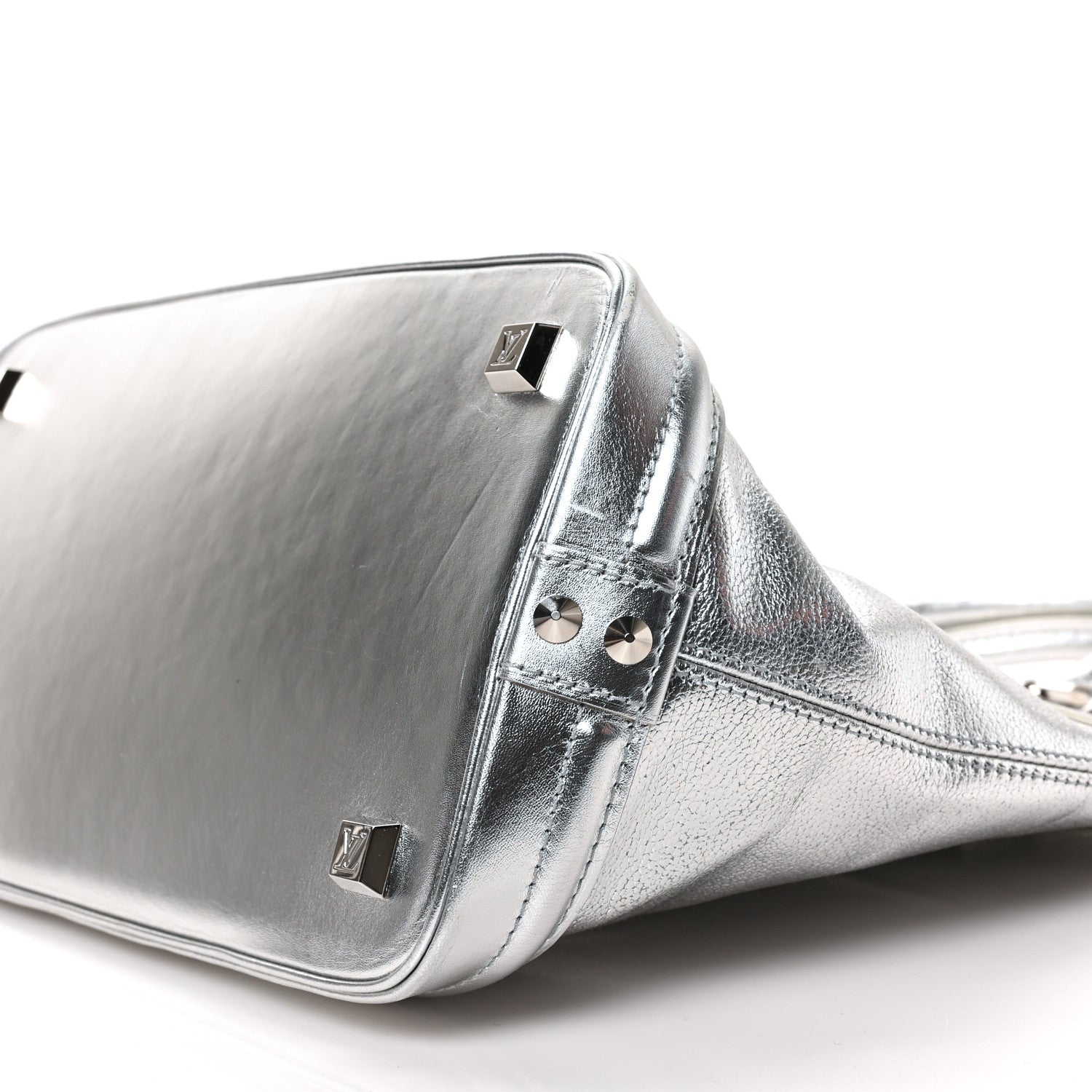 Louis Vuitton Suhali Lockit MM Silver 8 of 8