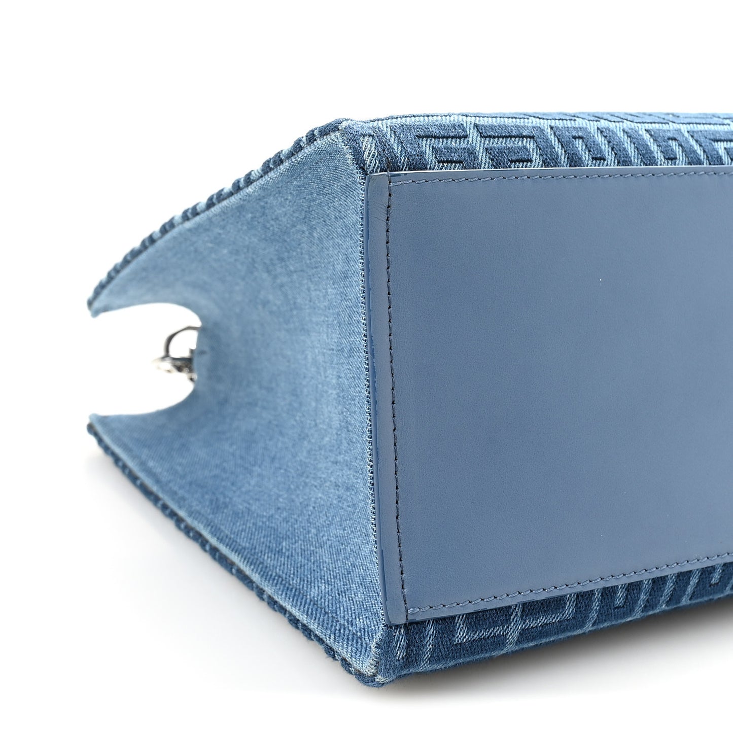Denim 4G Medium Chain Tote Blue
