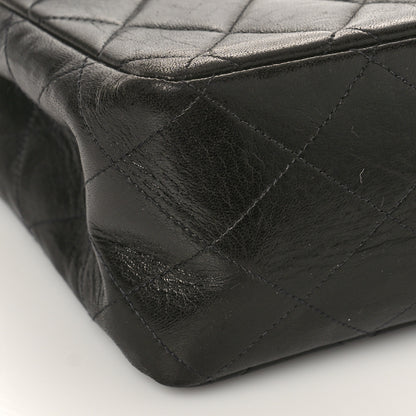 Chanel Lambskin Quilted XL Jumbo Single Flap Black 8 of 12