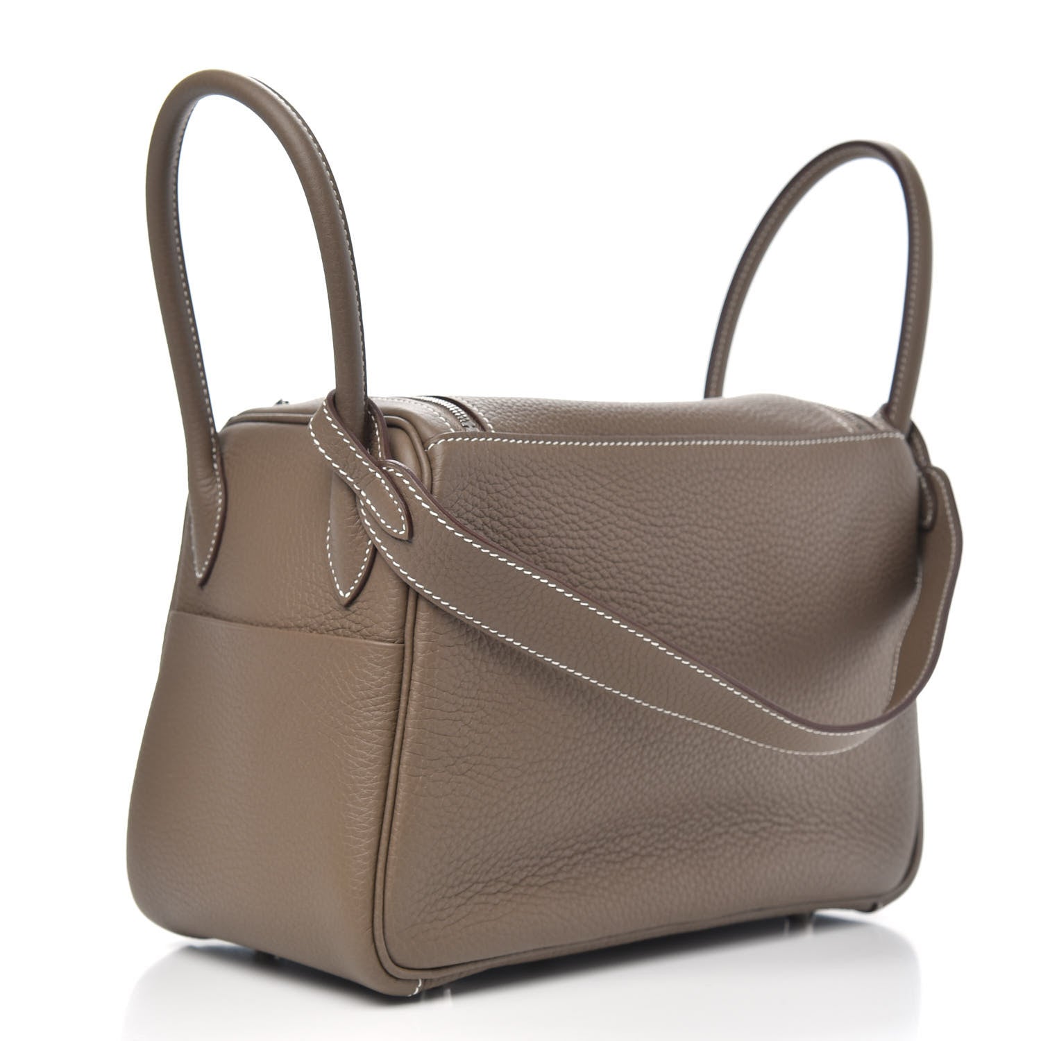Hermes Taurillon Clemence Lindy 26 Etoupe 3 of 10