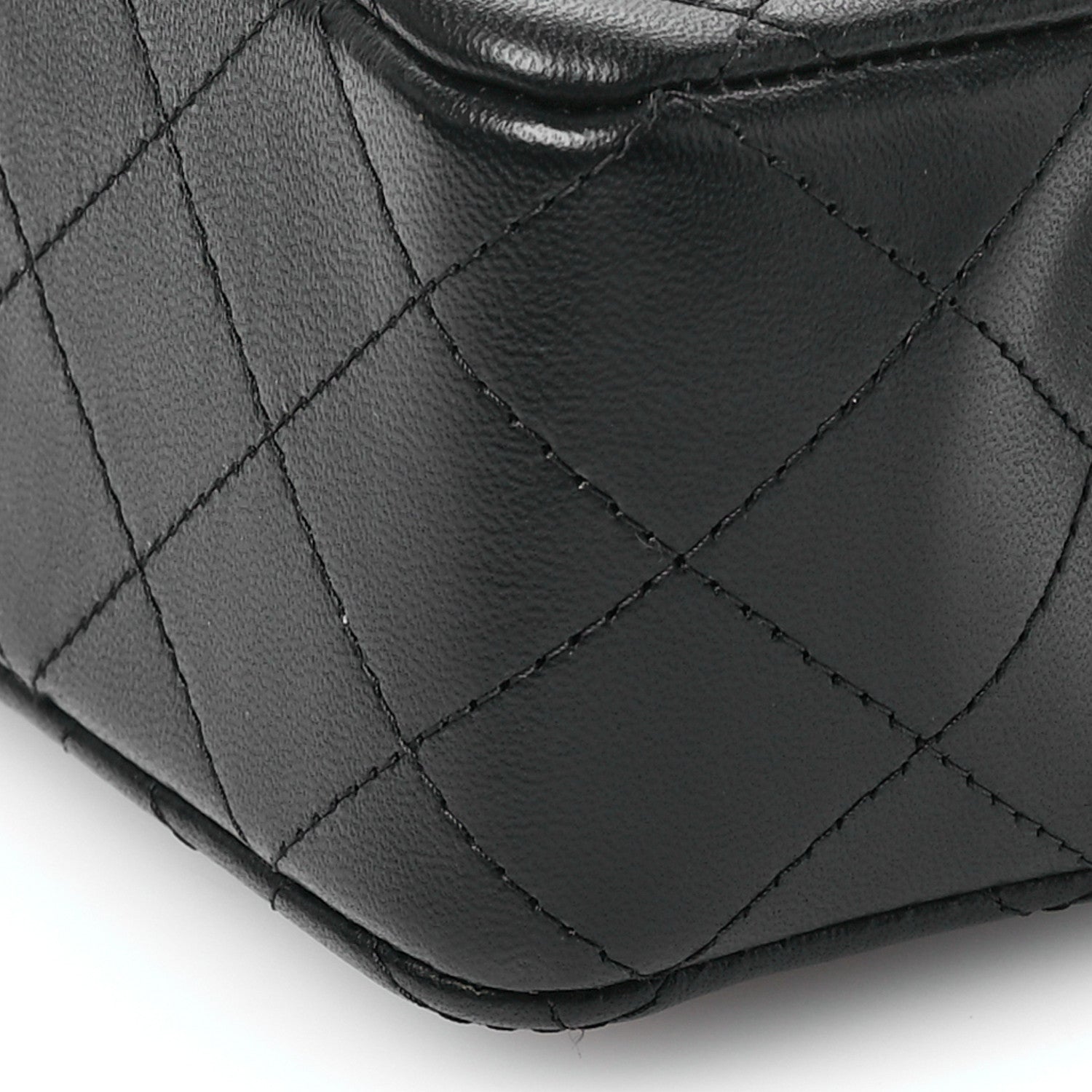 Chanel Lambskin Quilted Mini Top Handle Rectangular Flap So Black 10 of 12