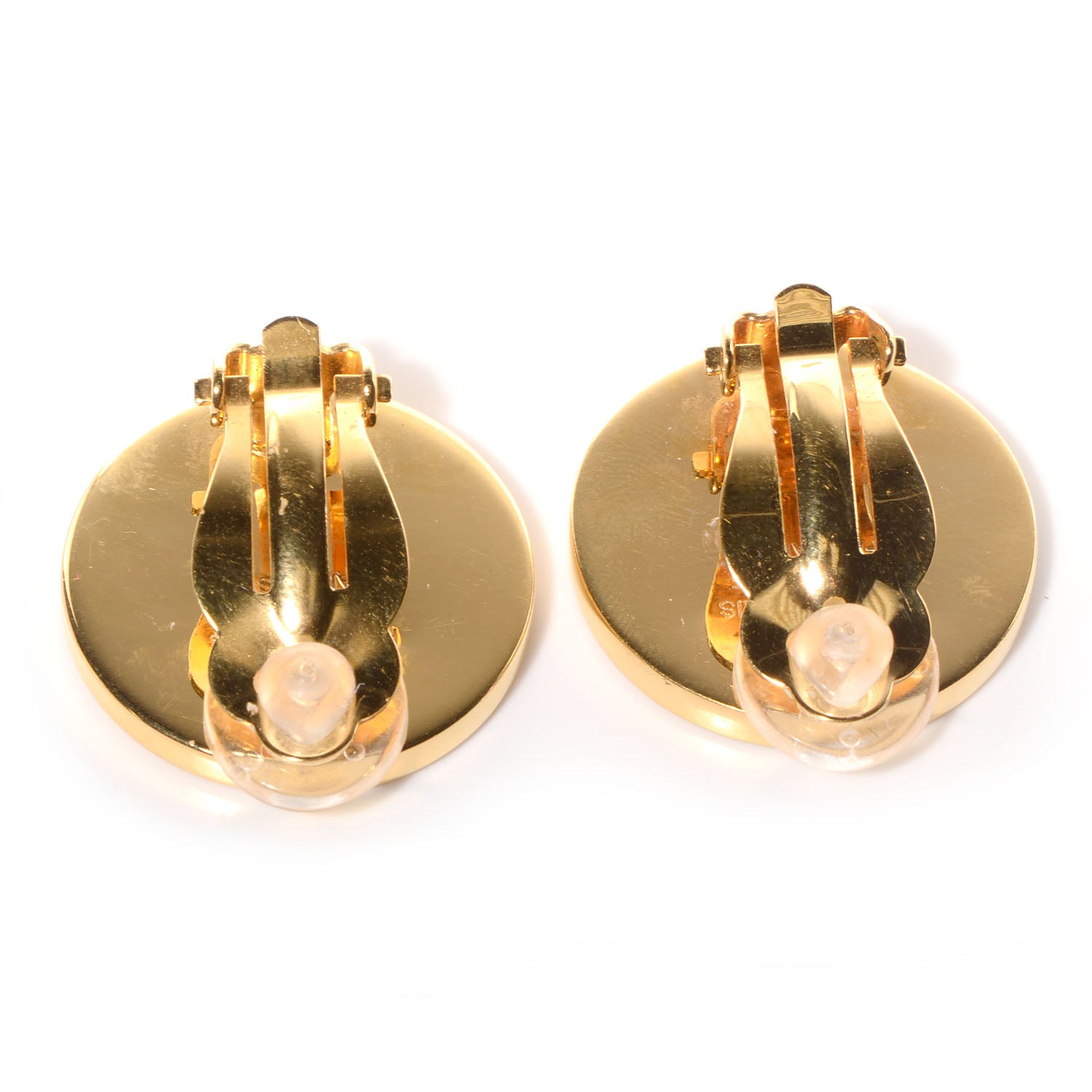 Hermes Caleche Clip On Earrings Gold 4 of 5