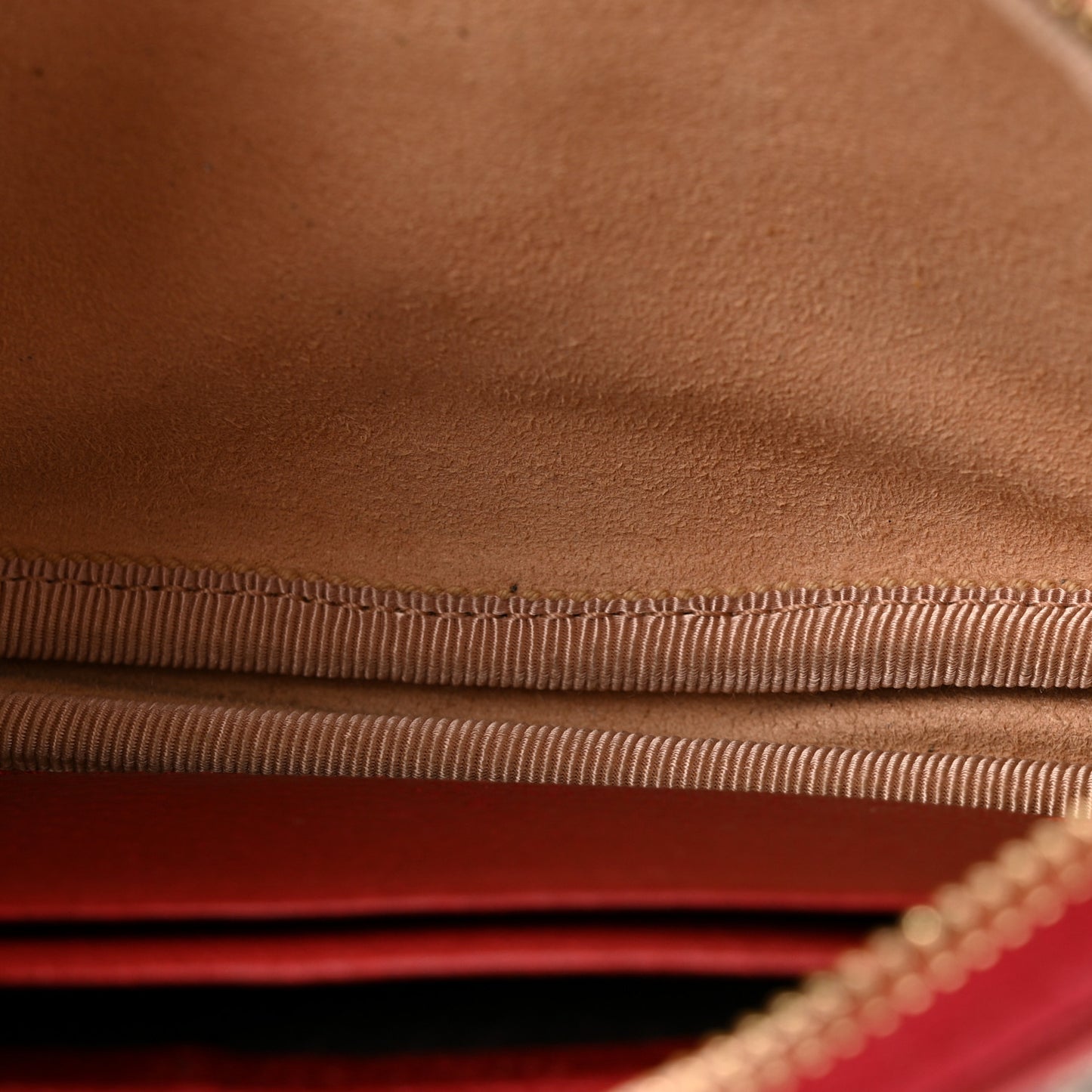 GG Supreme Monogram Flora Web Ophidia Wristlet Bag Red