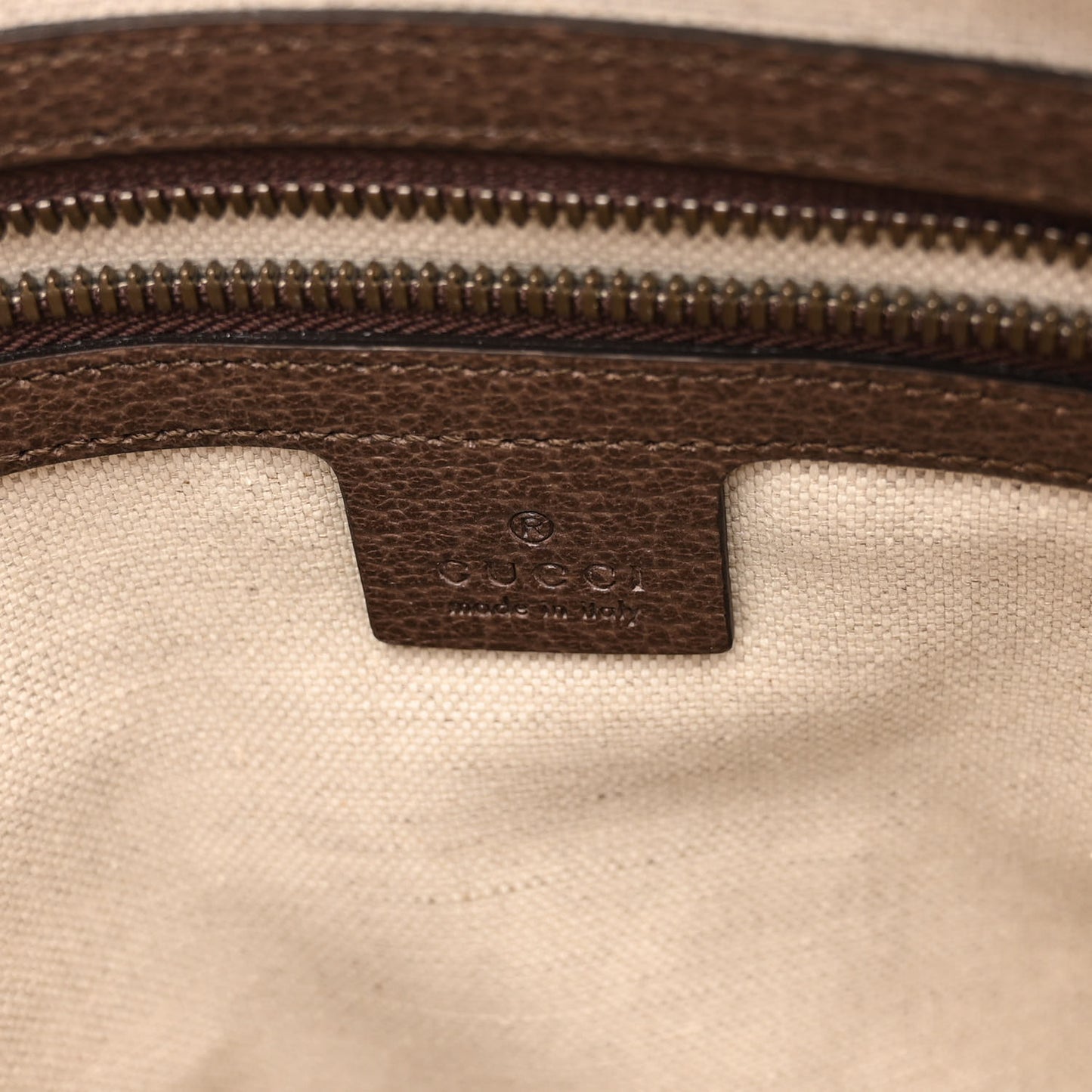 GG Supreme Monogram Web Medium Ophidia Messenger Bag Brown