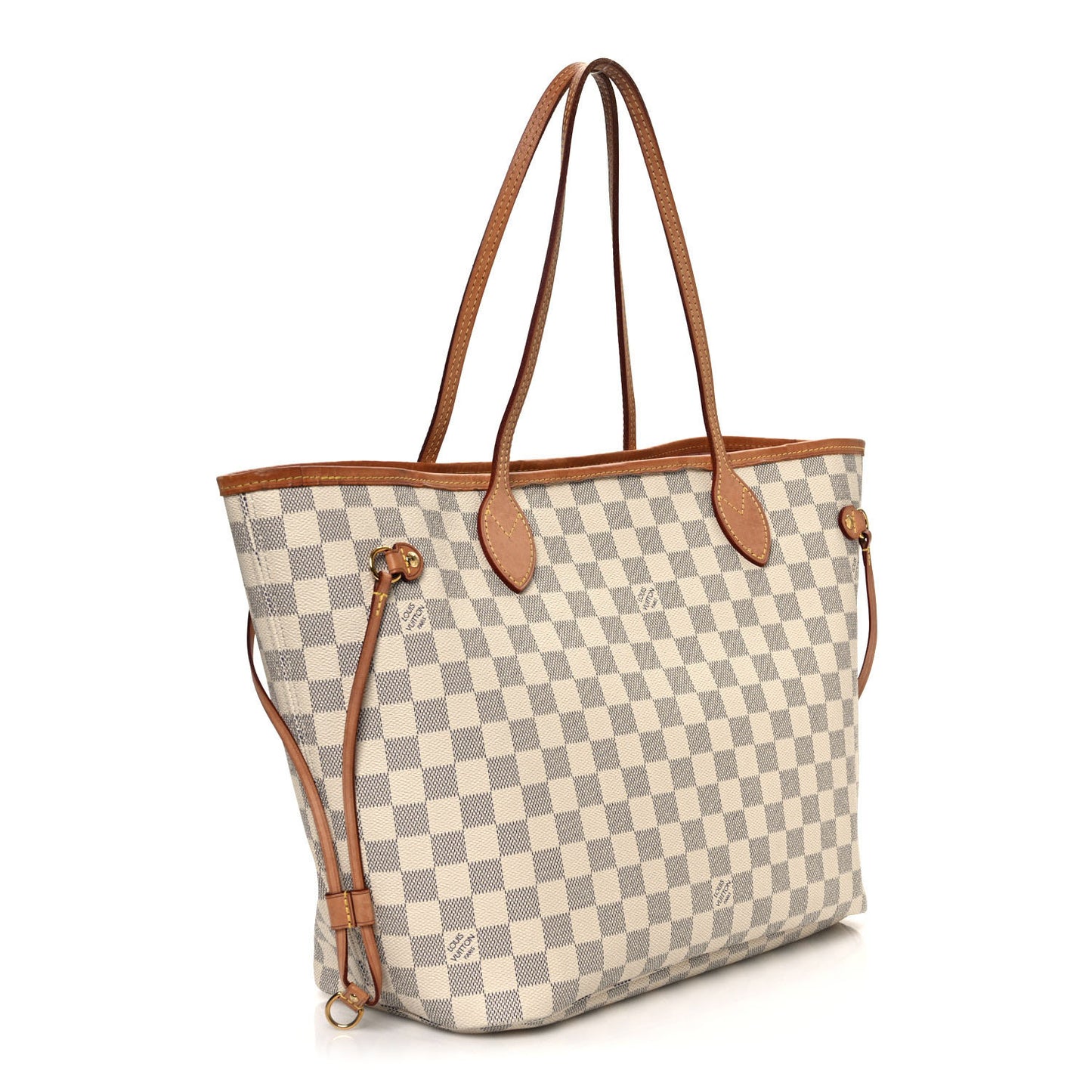 Damier Azur Neo Neverfull MM Rose Ballerine