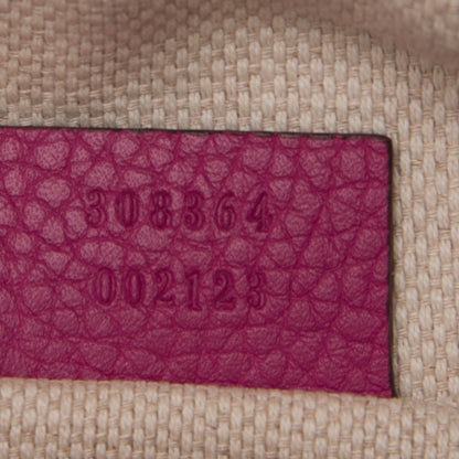 Gucci Cellarius Calfskin Small Soho Disco Bag Bright Bouganville 7 of 7