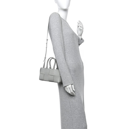 Bottega Veneta Nappa Maxi Intreccio Mini Arco East West Tote Agate Grey 2 of 13