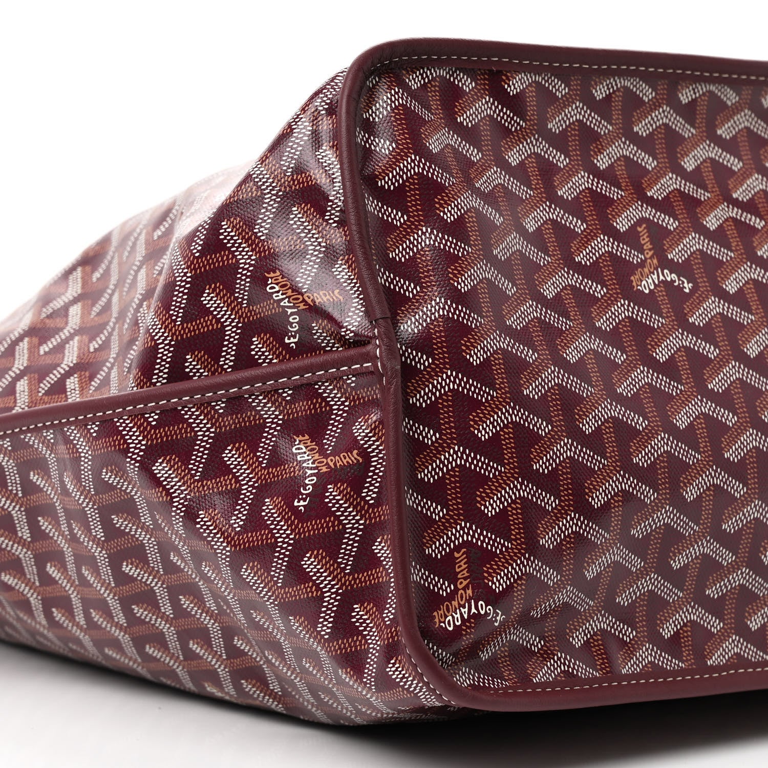 Goyard Goyardine Reversible Anjou GM Burgundy 16 of 19