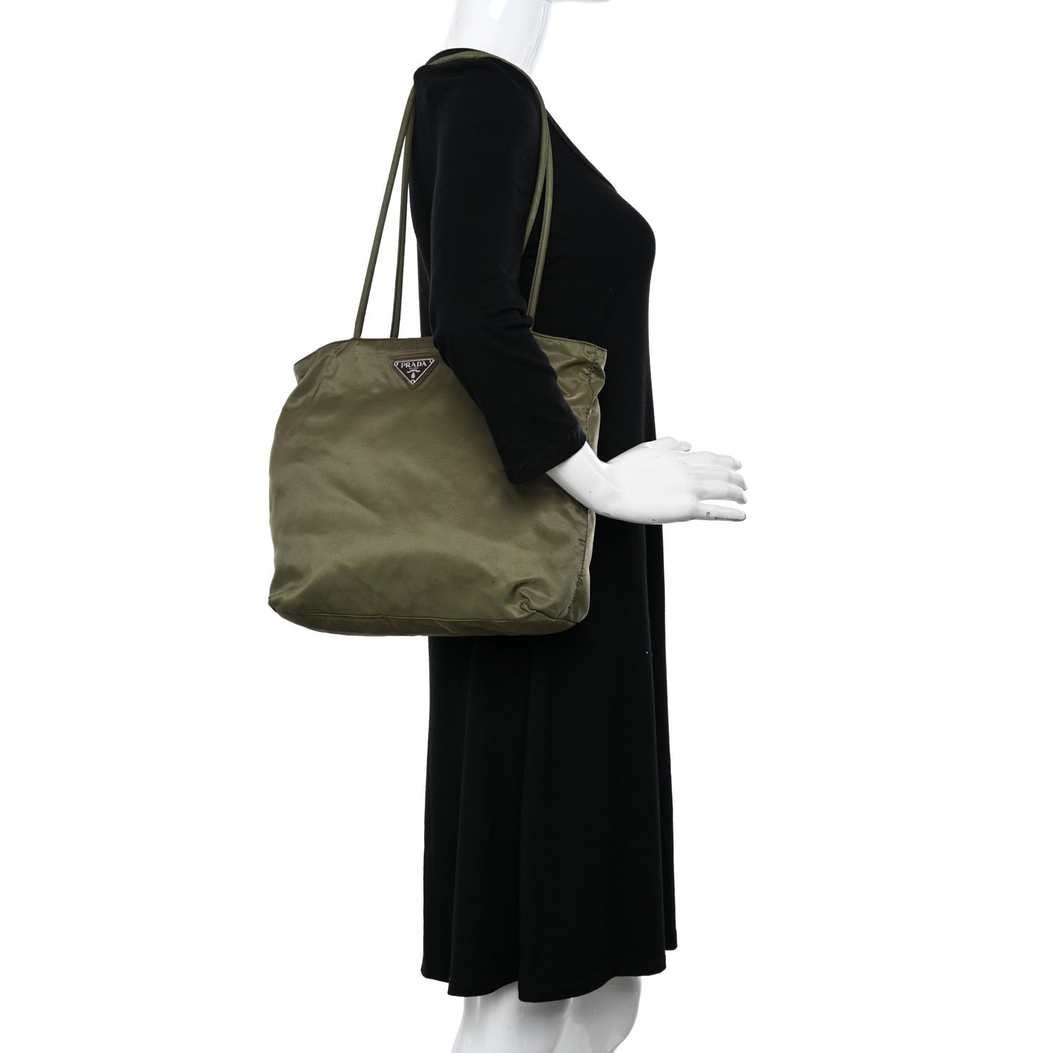 Prada Tessuto Nylon Tote Militare 2 of 10