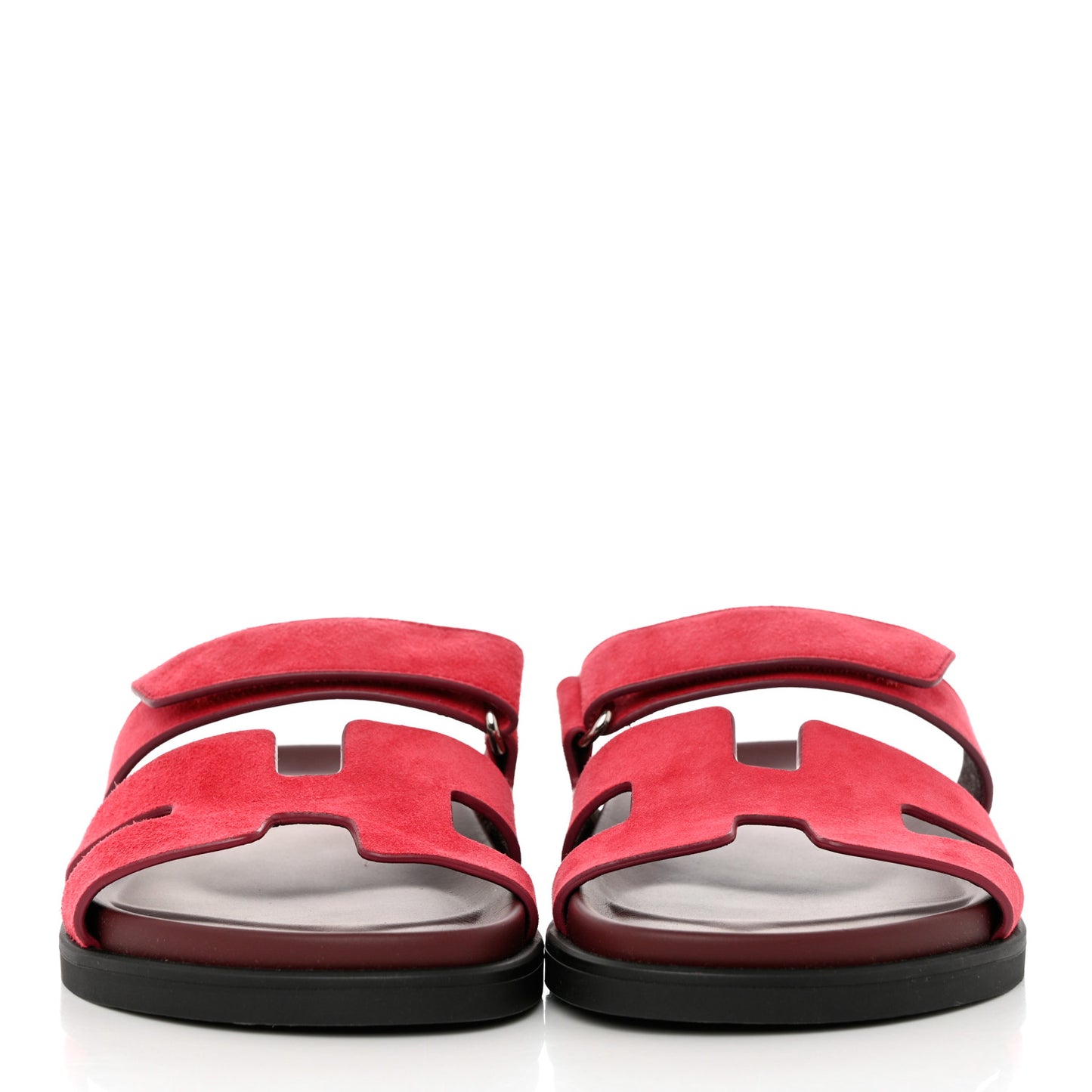 Suede Goatskin Womens Chypre Sandals 36 Rouge Marsala