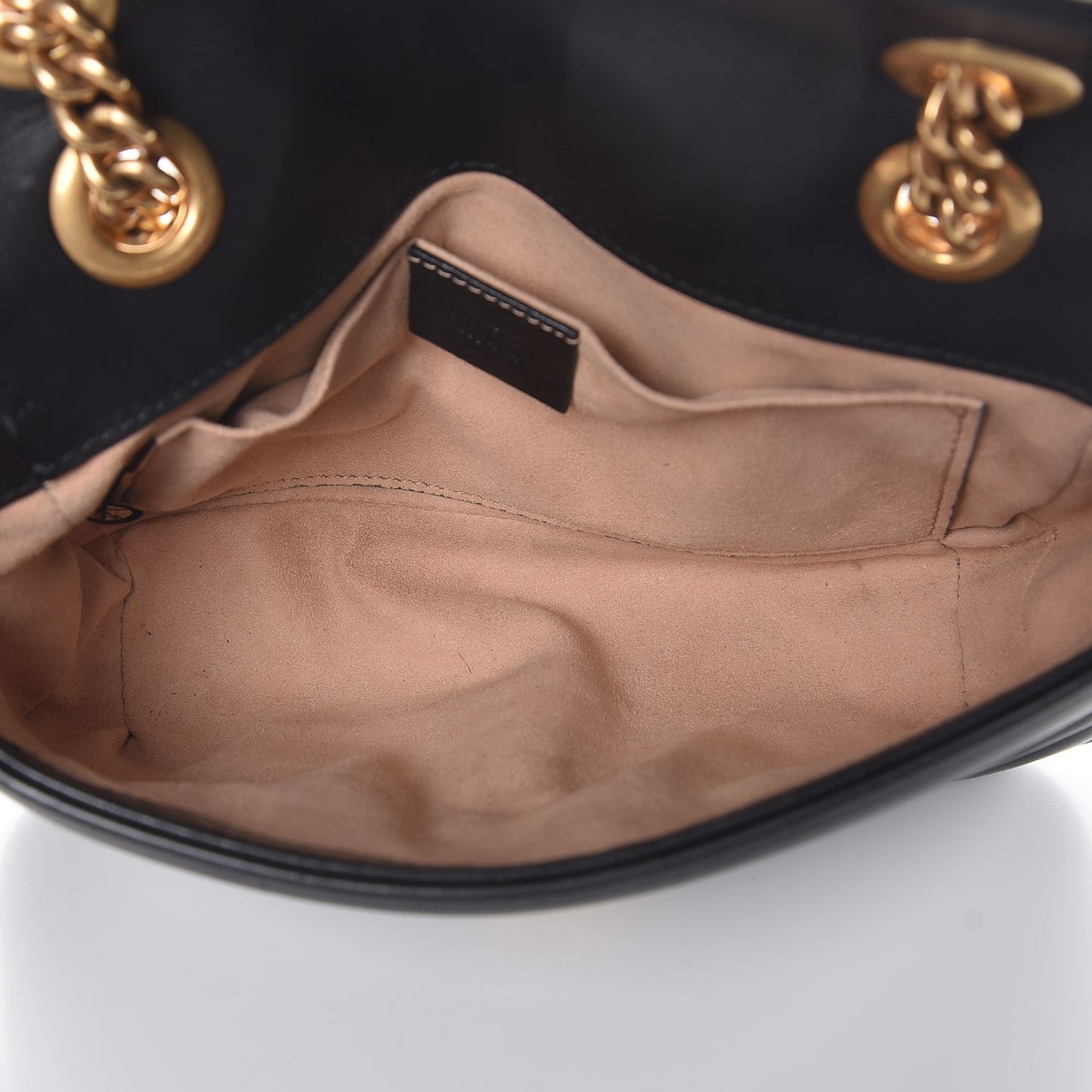 Calfskin Matelasse Mini GG Marmont Shoulder Bag Black