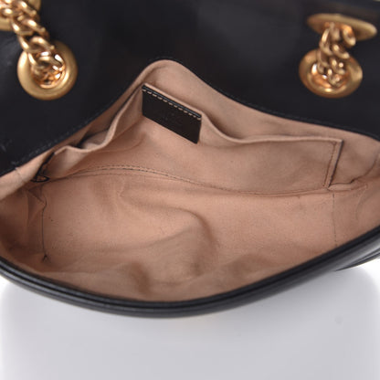 Gucci Calfskin Matelasse Mini GG Marmont Shoulder Bag Black 5 of 10