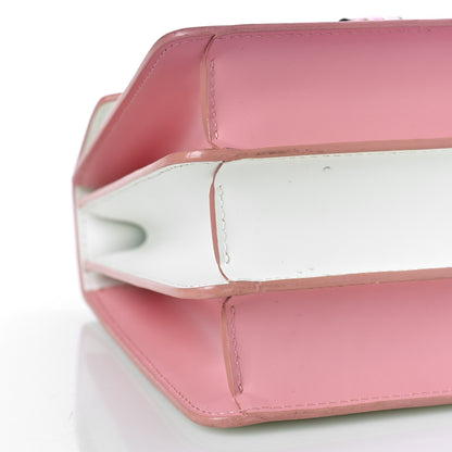 Bulgari Calfskin Serpenti Forever Top Handle White Pink 5 of 7