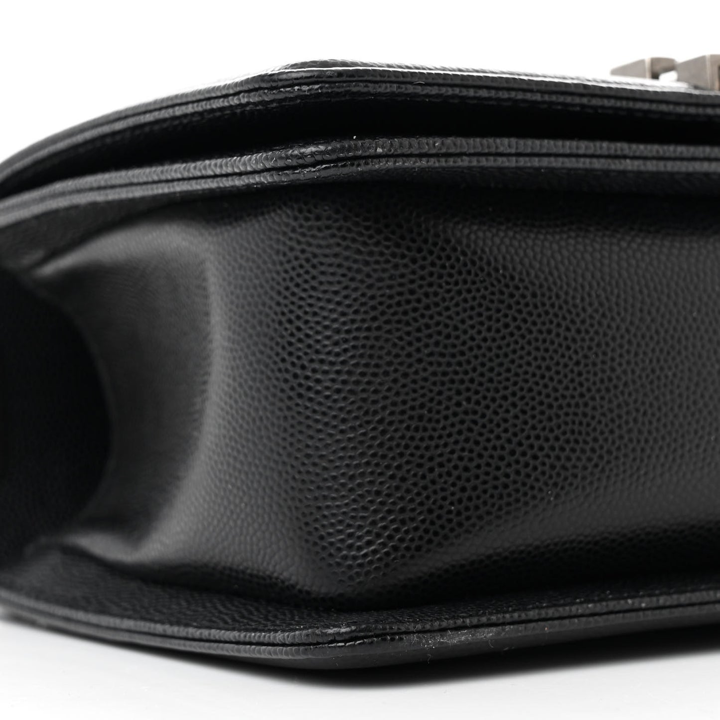 Caviar Quilted Small Boy Flap Black