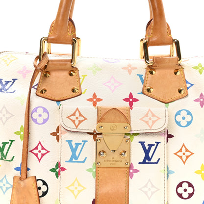 Louis Vuitton Monogram Multicolor Speedy 30 White 8 of 10