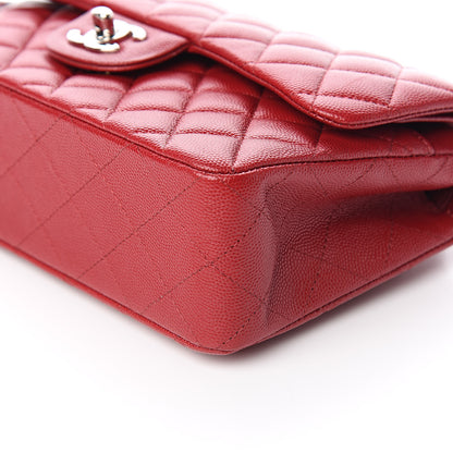 Chanel Caviar Quilted Small Double Flap Red 9 of 10