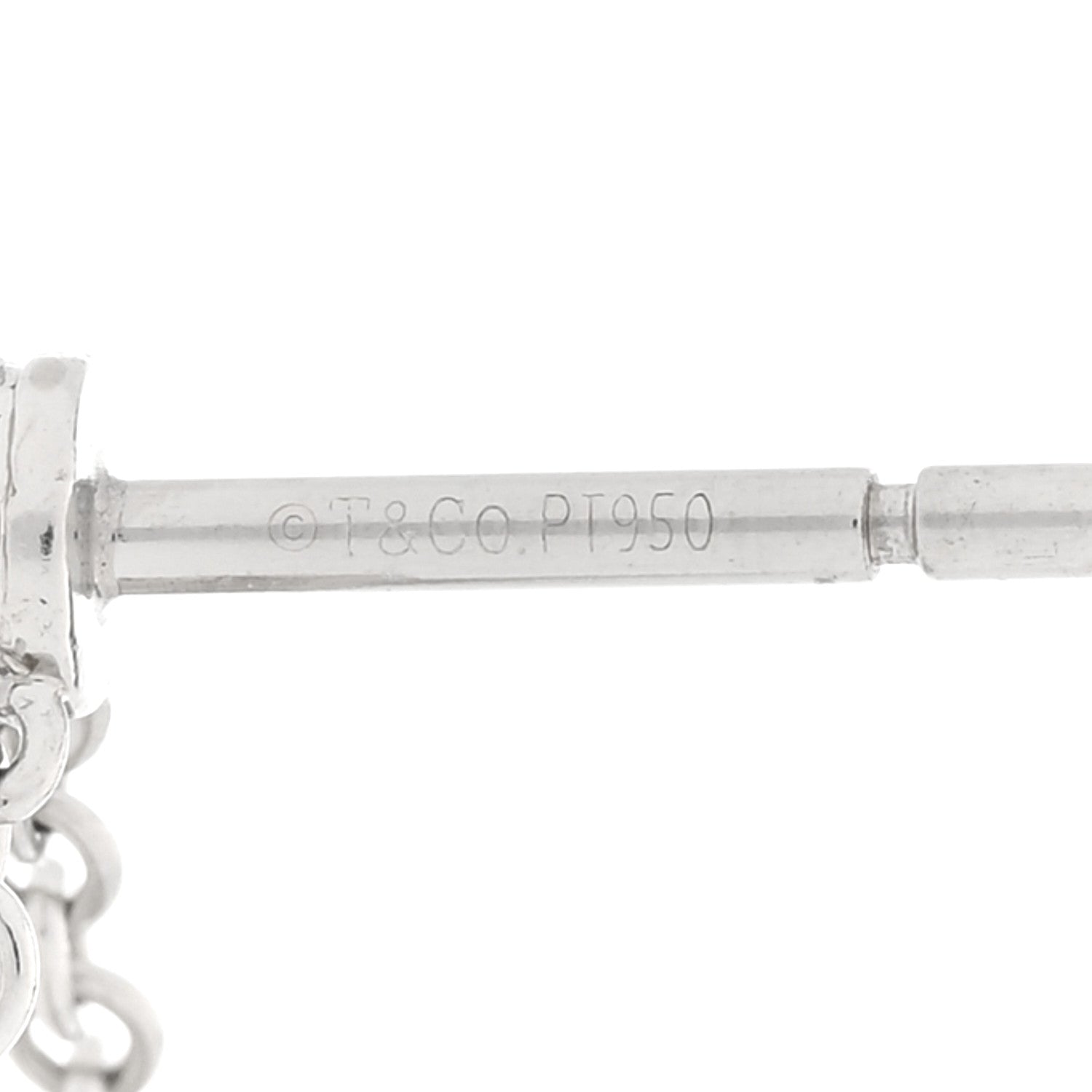 Tiffany Platinum Diamond 1.95ctw Swing Drop Earrings 4 of 5