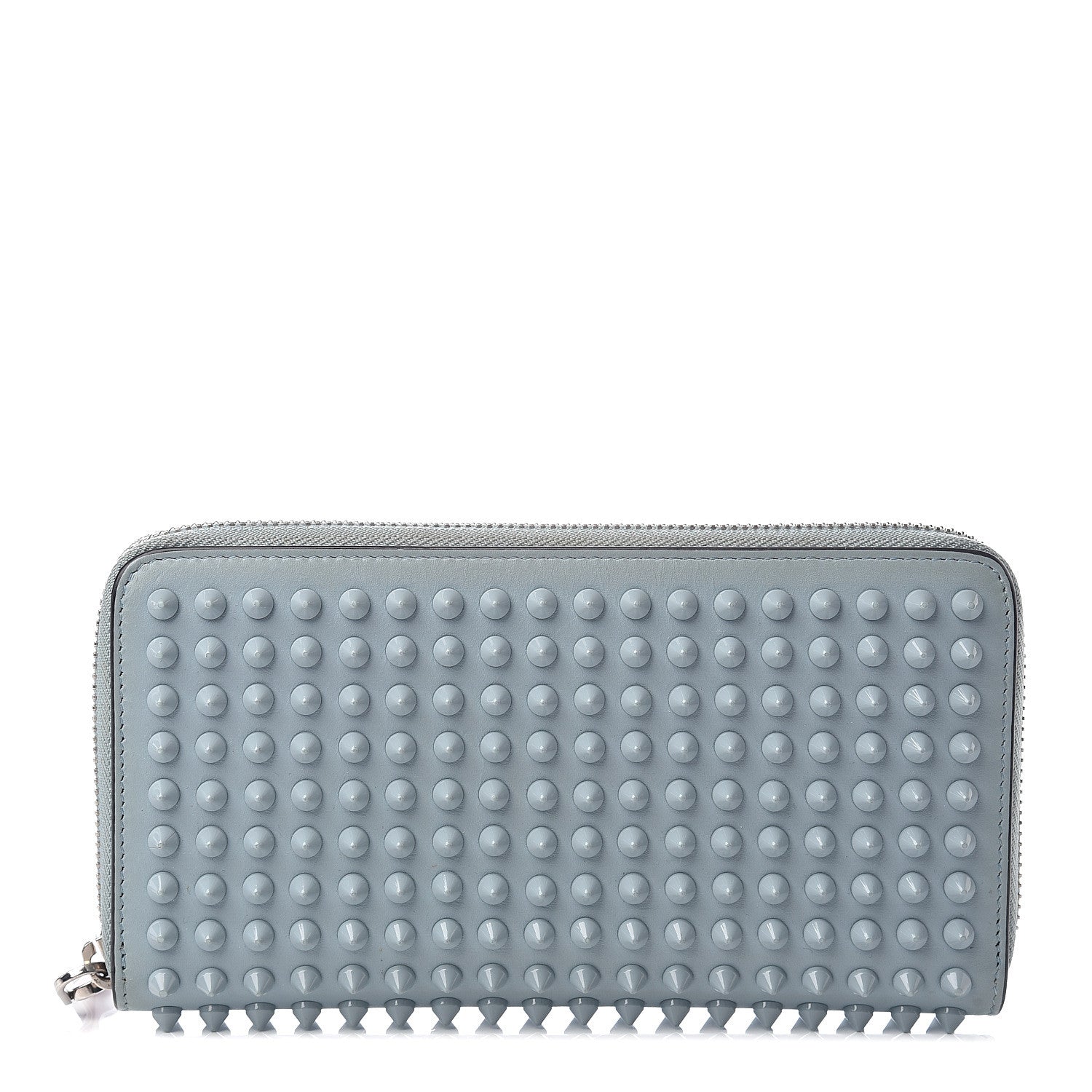 Christian Louboutin Calfskin Panettone Spiked Zip Around Wallet Horizon 1 of 5