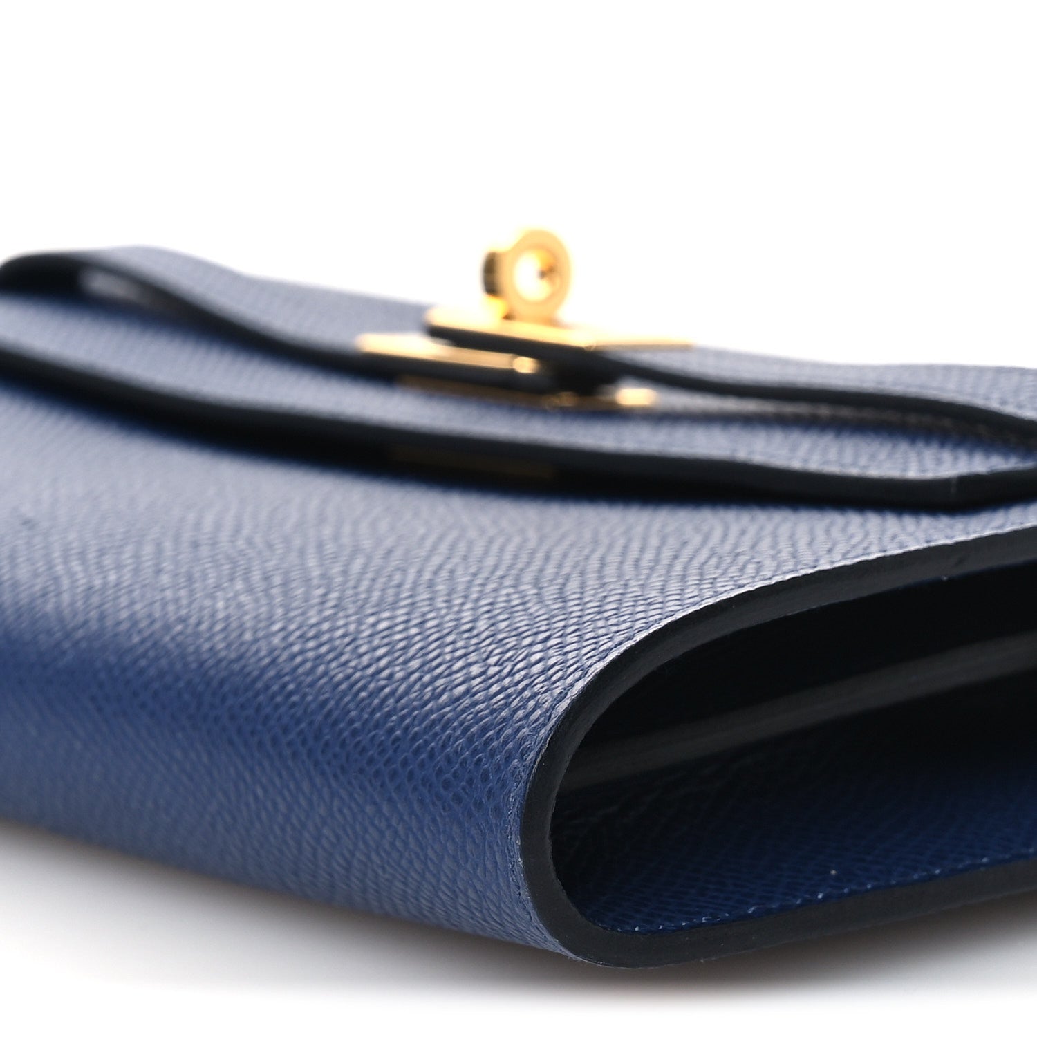 Hermes Epsom Kelly Wallet To Go Bleu Glacier Bleu Saphir 9 of 12