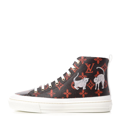 Louis Vuitton Catogram Stellar Sneaker Boots 38 Marron 1 of 8