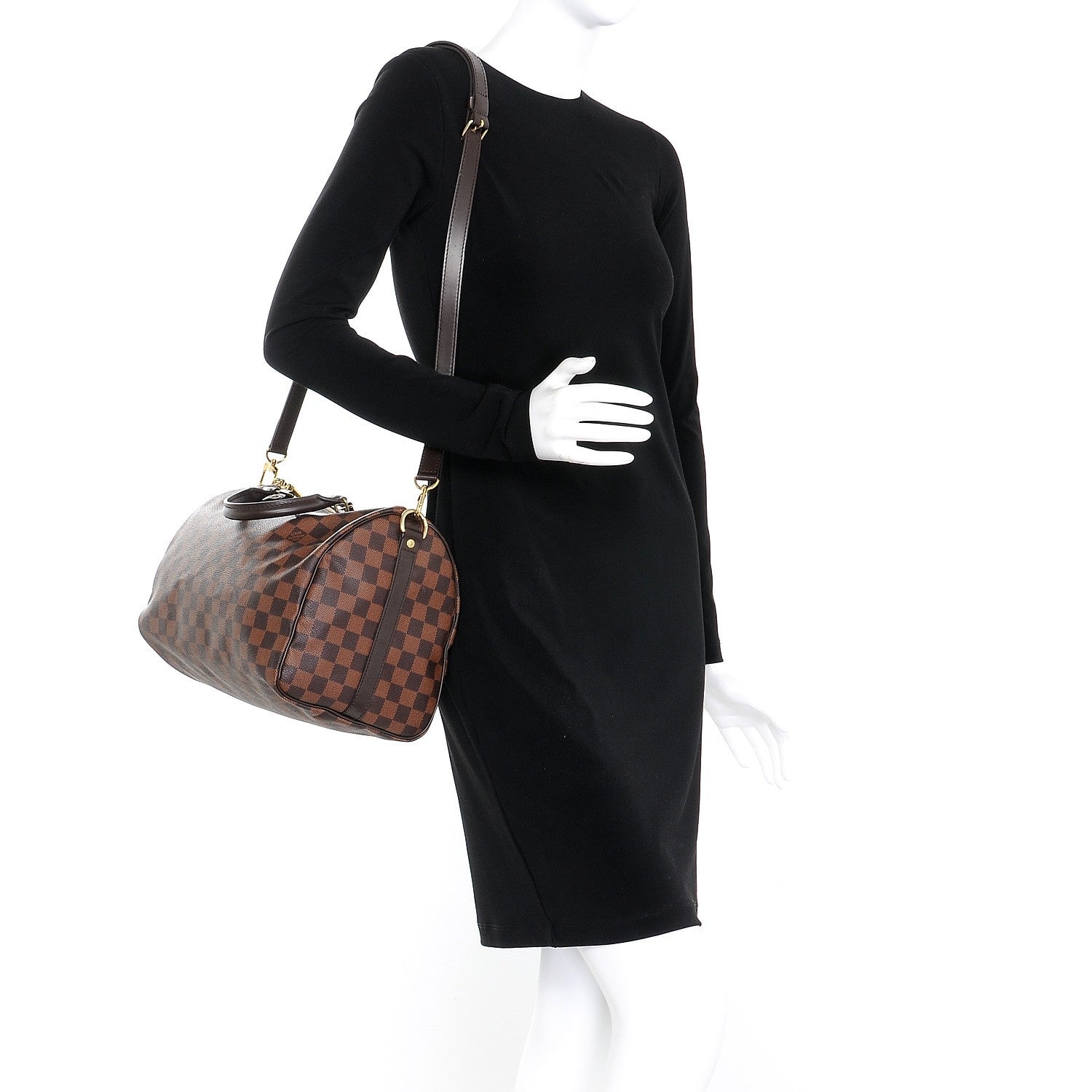 Louis Vuitton Damier Ebene Speedy Bandouliere 30 2 of 12