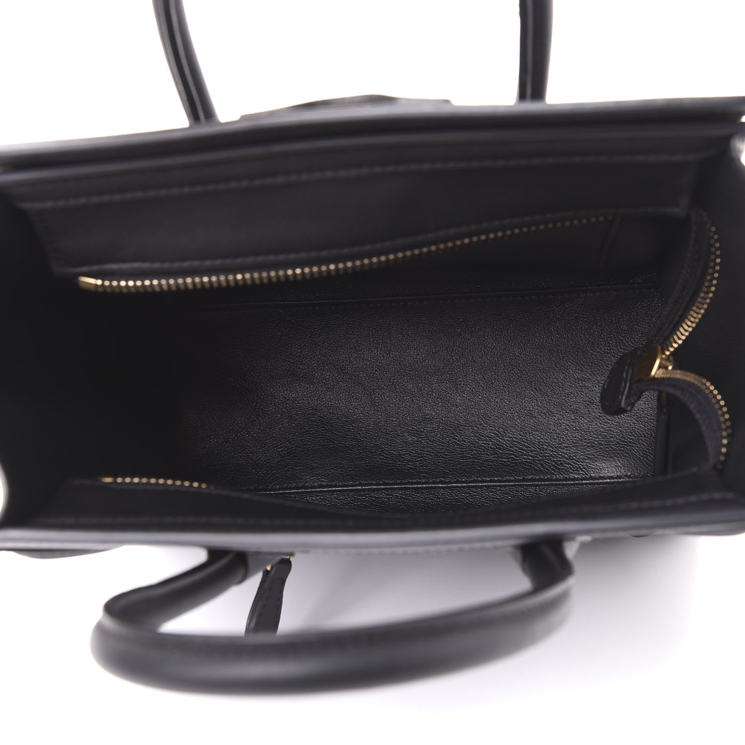 Celine Smooth Calfskin Nano Luggage Black 4 of 9