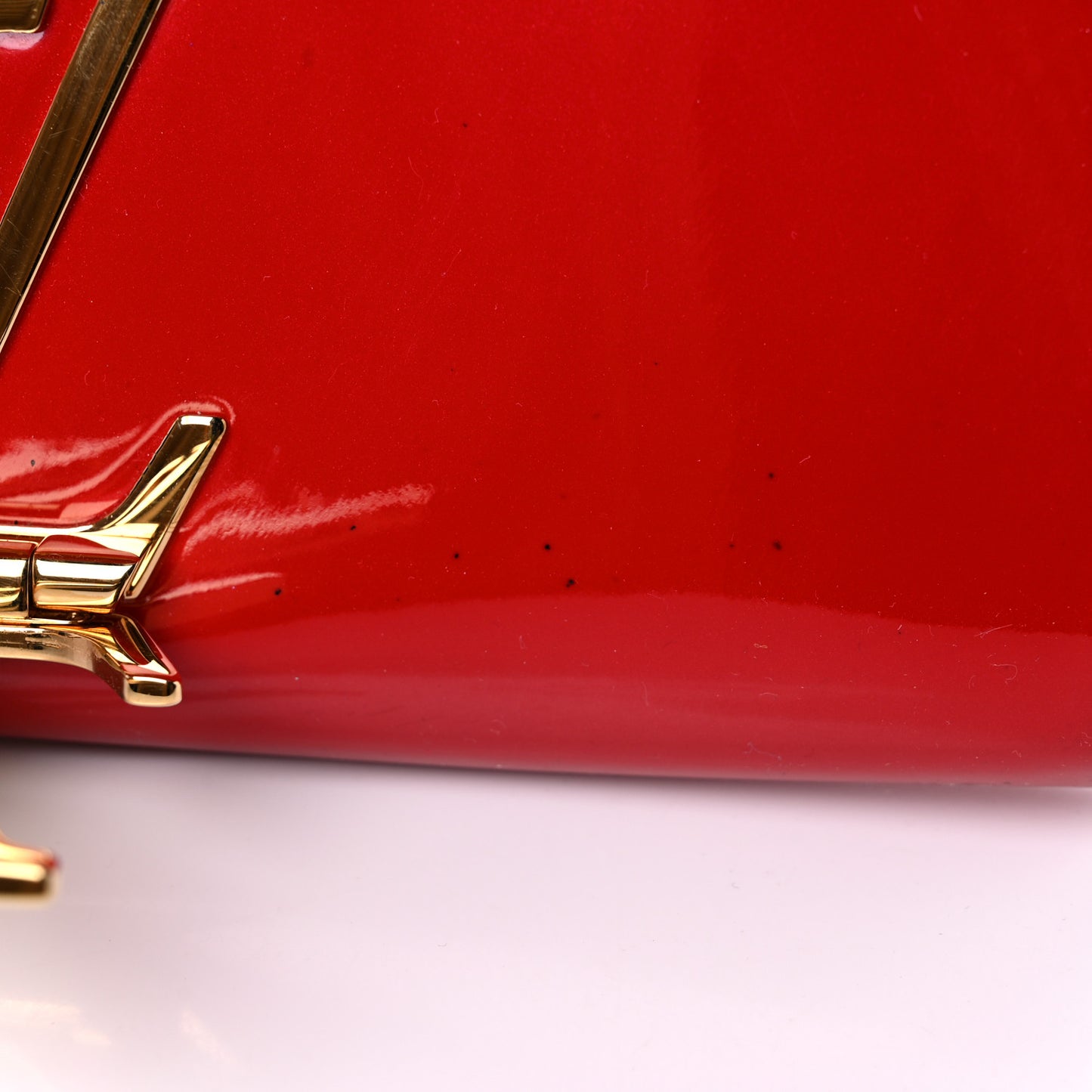 Patent Louise Clutch Cherry