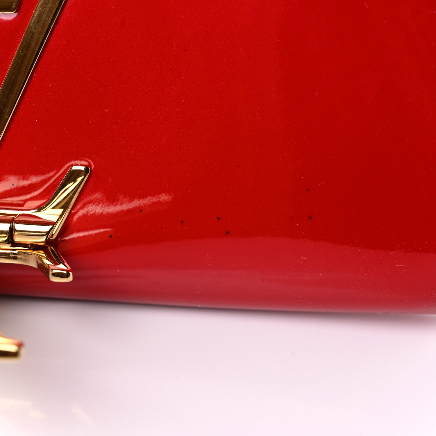 Louis Vuitton Patent Louise Clutch Cherry 13 of 21