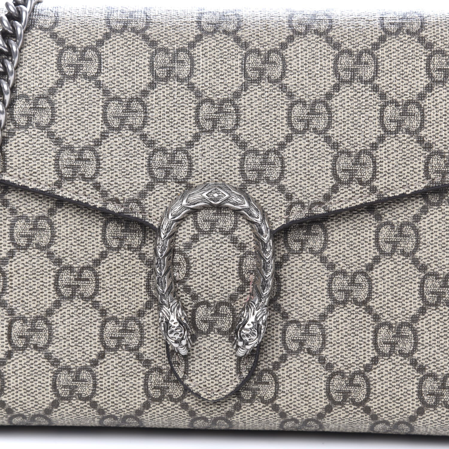 Gucci GG Supreme Monogram Mini Dionysus Chain Wallet Beige Taupe 13 of 13