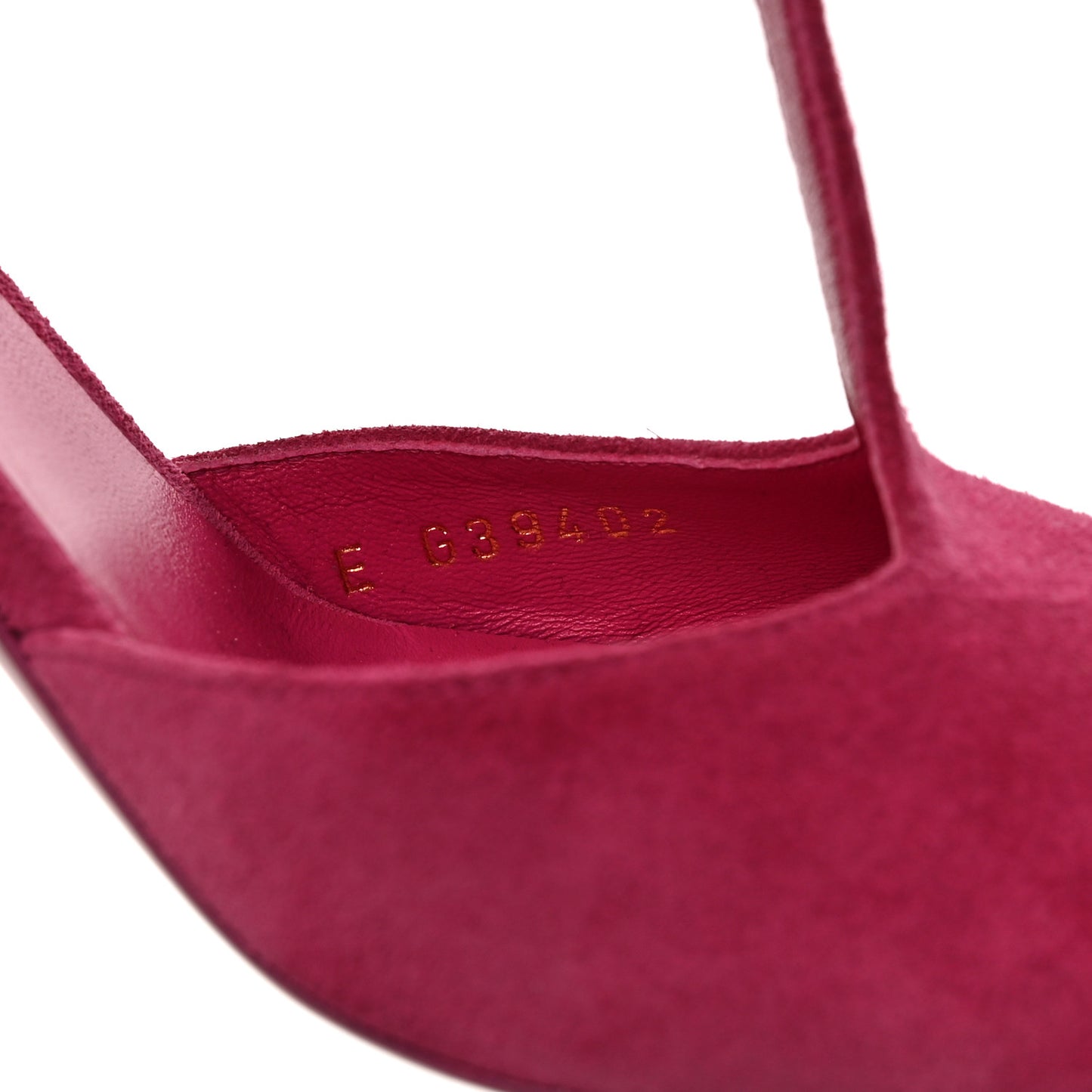 Suede Lambskin Cap Toe Crystal Slingback Pumps 37 Fuchsia Black
