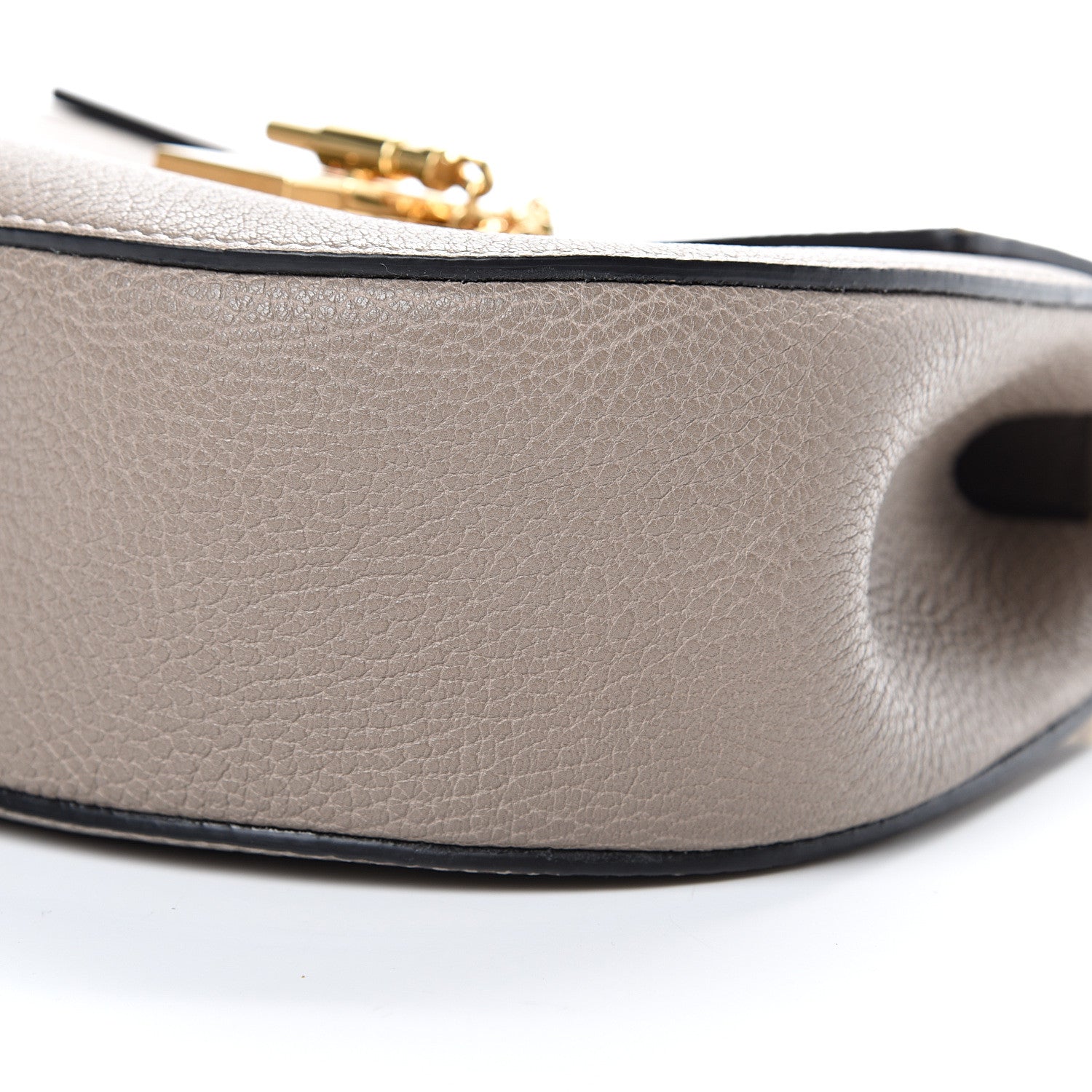 Chloe Grained Lambskin Drew Shoulder Bag Motty Grey 9 of 10