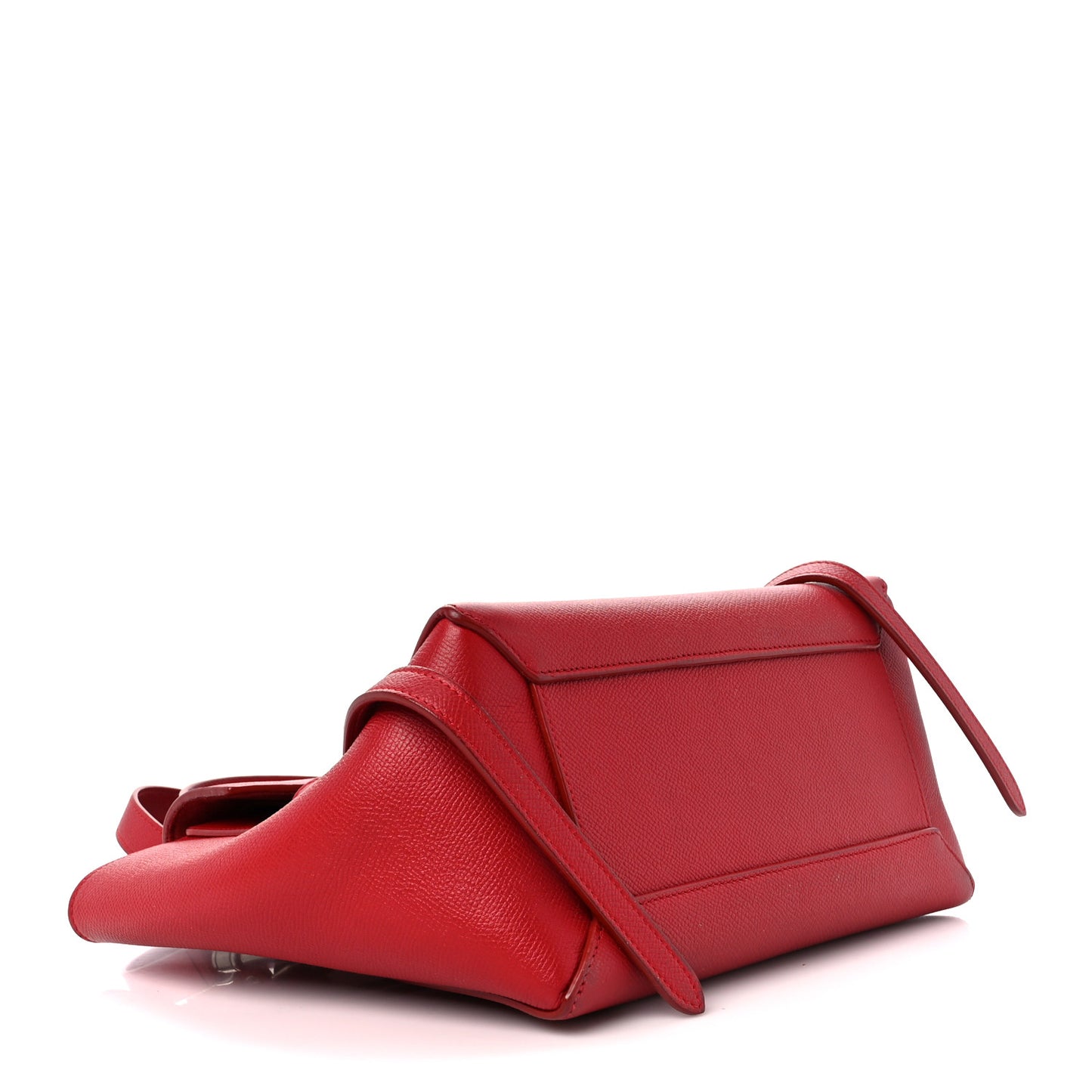Baby Grained Calfskin Micro Belt Bag Coquelicot