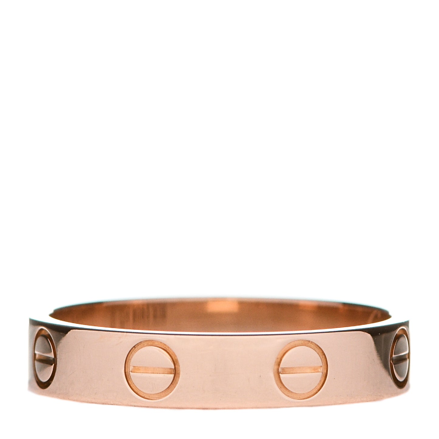 18K Pink Gold 3.5mm LOVE Wedding Band Ring 52 6