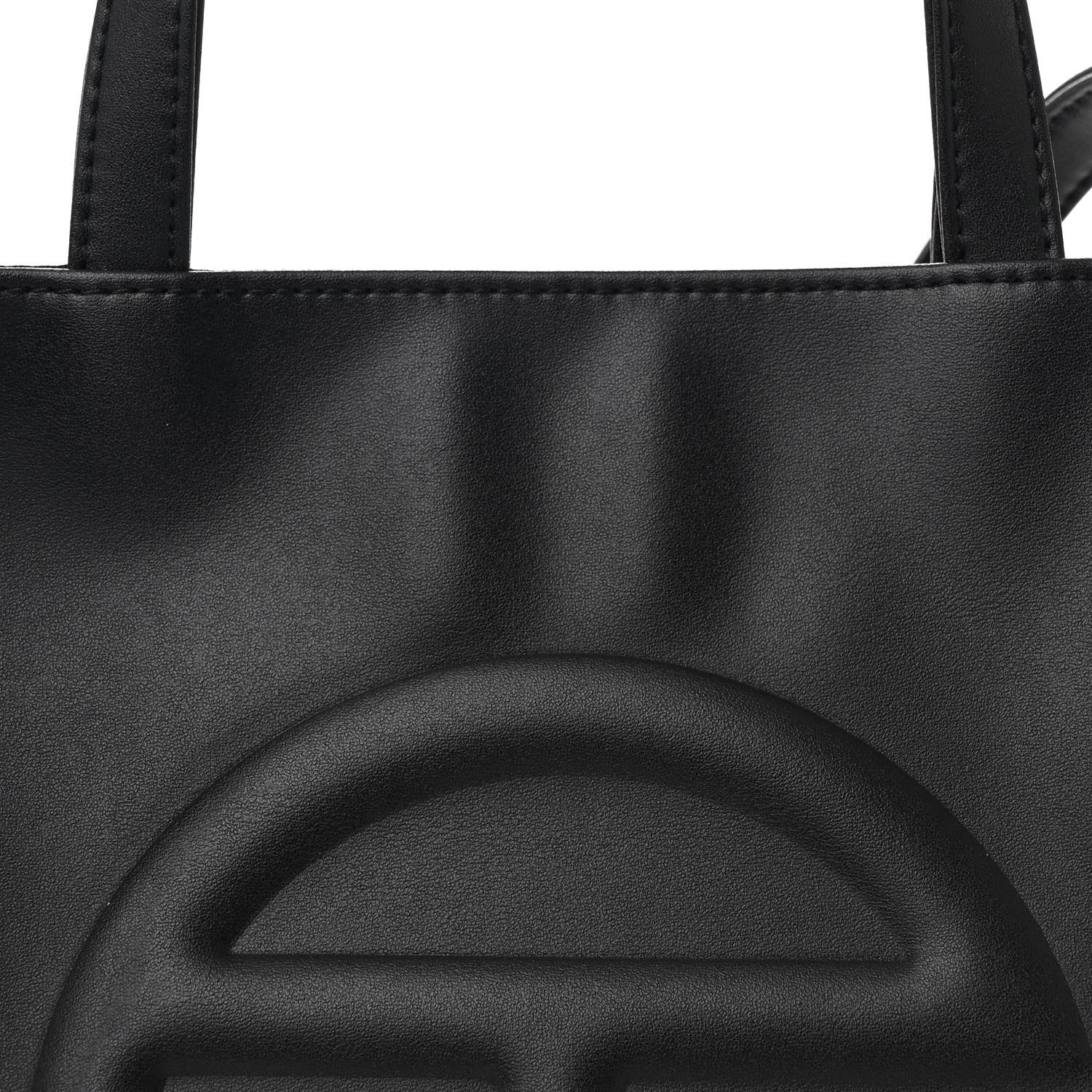 Telfar Vegan Leather Medium Shopping Bag Black 7 of 9